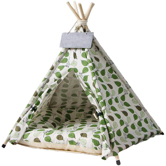 Pet Teepee Pet Bed with Thick Cushion Blackboard Dog Tent Portable Breathable 6 Sizes Colors Available for Medium Small Dog Cat