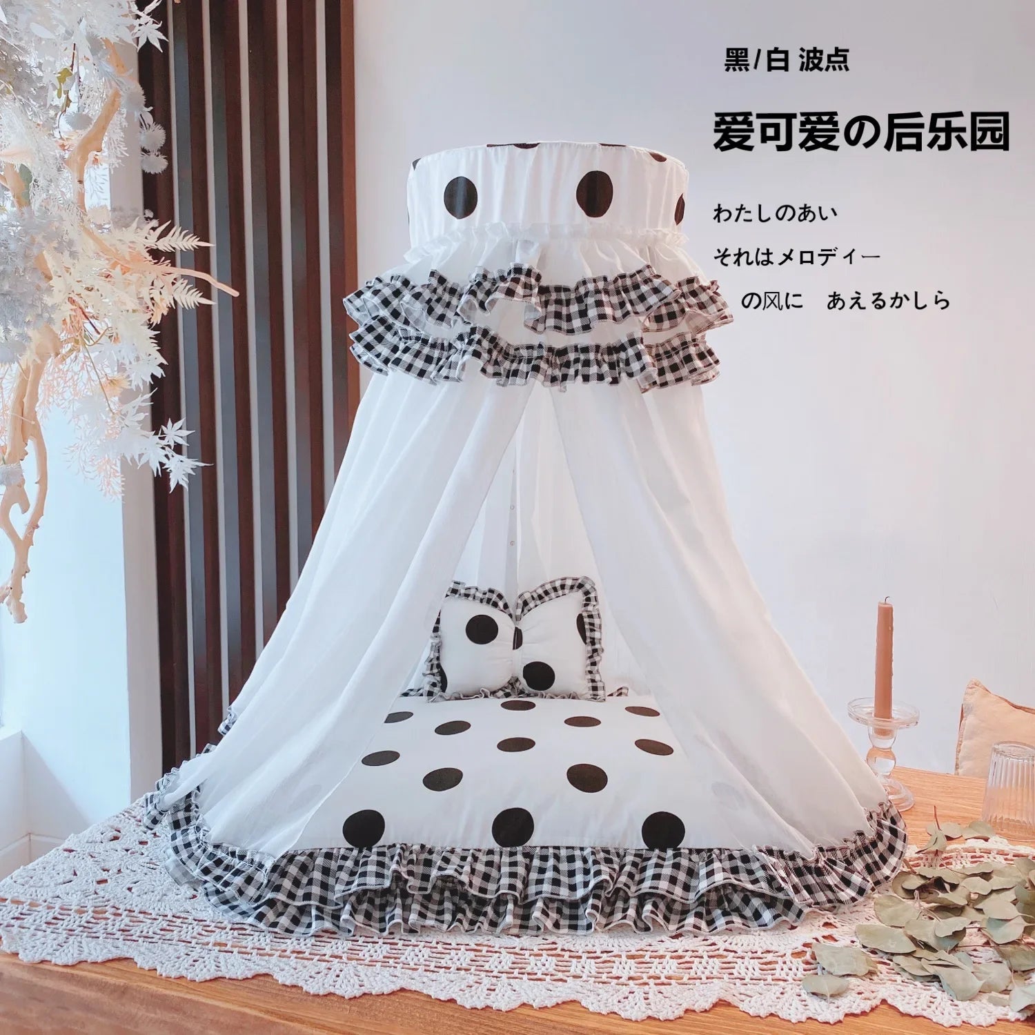 Pet Tent Cat Blanket Pink Dog Beds and Pillow All Seasons General Teddy House Cute Princess Bed Hand Wash Cat Beds
