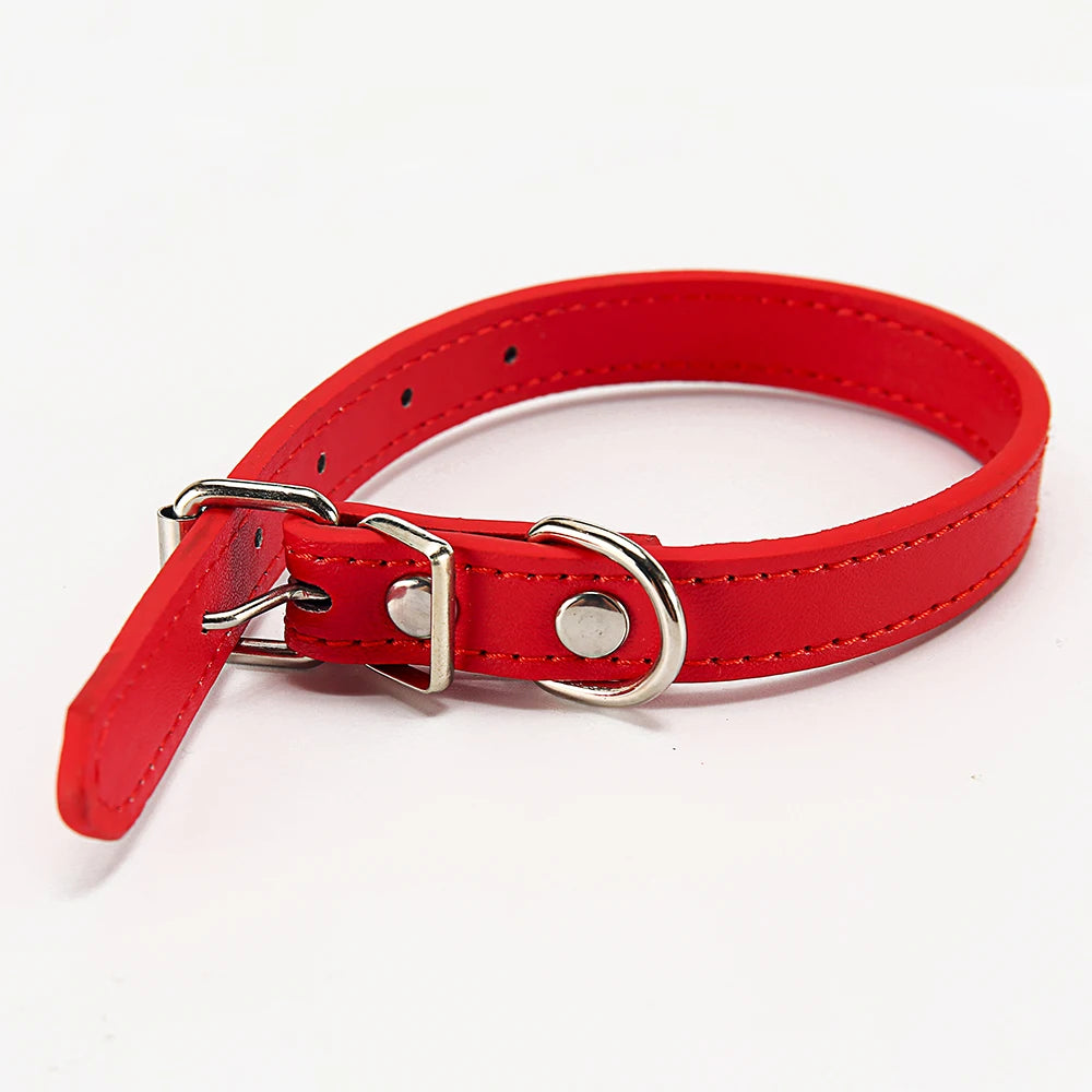 Cat Collar Safety Puppy Collar Chihuahua Solid Dog Collar for Cats Kitten Pet Cat Collars Adjustable Pet Leash Cat Lead Supplies