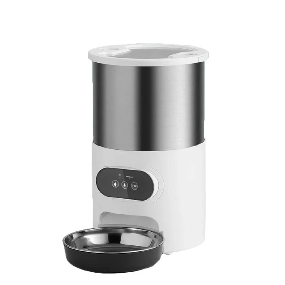 3L/4.5L Automatic Cats Dispenser Smart Cat Dog Food Feeder Single/Dual Stainless Steel Bowls Pets Timer Feeding for Dry Foods