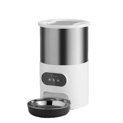 3L/4.5L Automatic Cats Dispenser Smart Cat Dog Food Feeder Single/Dual Stainless Steel Bowls Pets Timer Feeding for Dry Foods