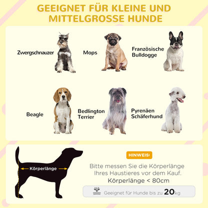 Pawhut Hundehütte, Tannenholz, Hundehaus Mit Asphaltdach, Outdoor, Wetterfeste