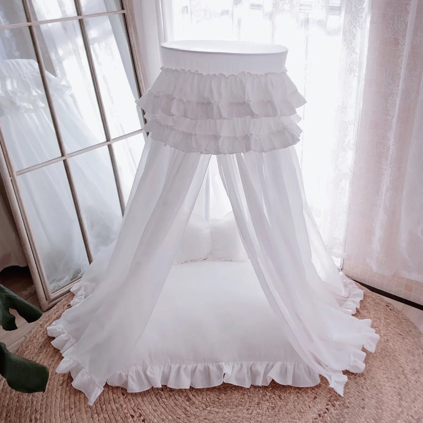 Pet Tent Cat Blanket Pink Dog Beds and Pillow All Seasons General Teddy House Cute Princess Bed Hand Wash Cat Beds