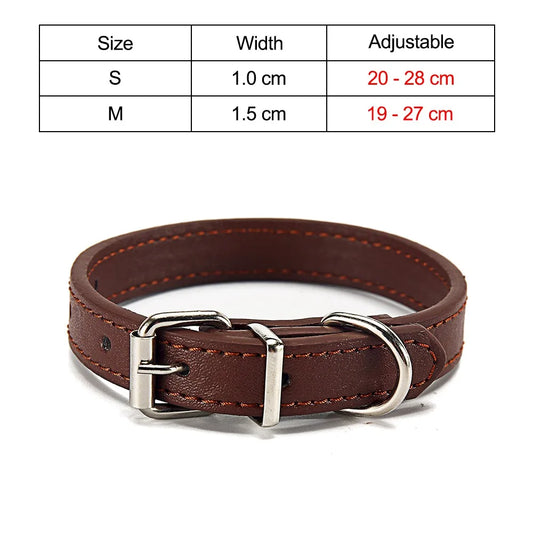 Cat Collar Safety Puppy Collar Chihuahua Solid Dog Collar for Cats Kitten Pet Cat Collars Adjustable Pet Leash Cat Lead Supplies